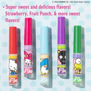 Lip Smacker Sanrio Hello Kitty and Friends Flavored Liquid Lip Gloss | Dry Lips | For Kids, Men, Wom...