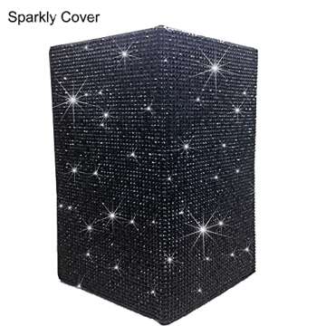 LIFUTOPIA Bing Rhinestone Car Registration and Insurance Document Holder, Glitter Artificial Diamond...