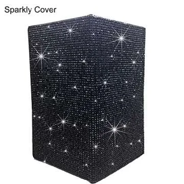 LIFUTOPIA Bing Rhinestone Car Registration and Insurance Document Holder, Glitter Artificial Diamond...