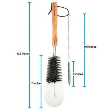 EcoVessel Brush Cleaner Set for Bottles and Straws