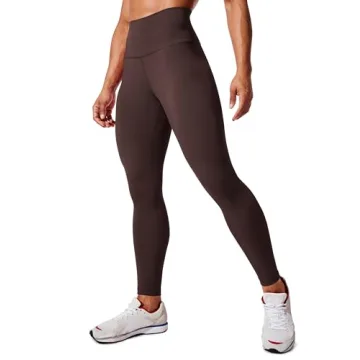 CRZ YOGA Women's Hugged Feeling Compression Leggings 28 Inches - High Waist Thick Tummy Control Work...