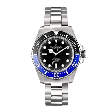 Oceaneva Men's Deep Marine Explorer Limited Edition - Mens Automatic Watch for Diving - 1000M Pro Di...