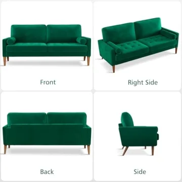 Find Comfort with Vesgantti Green Velvet Couch