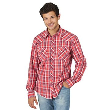 Wrangler Men's Western Fashion Snap Shirt for Modern Authentic Style