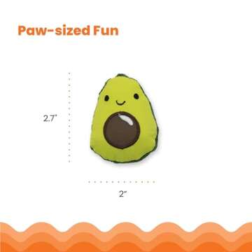Catstages Lil' Avocato Dental Health Catnip Cat Chew Toy