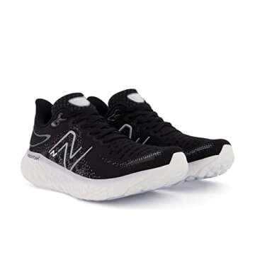 New Balance Women's Fresh Foam X 1080 V12 Running Shoe, Black/Thunder/Violet Haze, 7