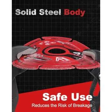 EZARC Diamond Cutting Wheel 4 1/2 x 7/8 Inch for Metal, Cut Off Wheel with 5000+ Cuts on Rebar, Steel, Iron and INOX