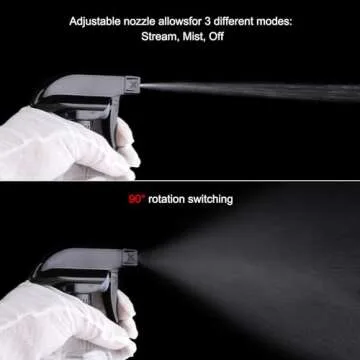 Teyssor Spray Bottles Water Spray Bottle for Plant 2 Packs- BPA Free -10 oz/300 ml Plastic Refillable Containers Fine Mist Small Spray Bottle with Adjustable Nozzle for Hair, Cooking, Cleaning