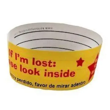 Children Safety ID Wristband Waterproof Reusable 6 Pack