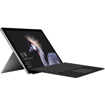 Microsoft Surface Pro 4, 5, 6, 7 Keyboard - Black (Renewed)
