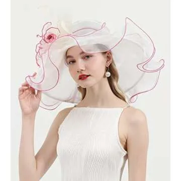 Elegant RZTA Derby Hat for Women - Perfect for Events
