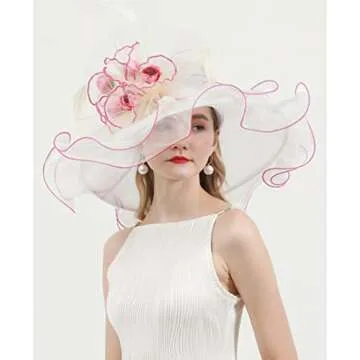 Elegant RZTA Derby Hat for Women - Perfect for Events