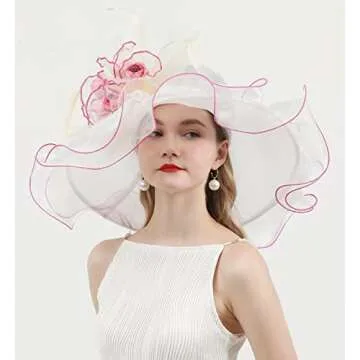 Elegant RZTA Derby Hat for Women - Perfect for Events