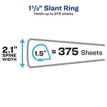 Avery Economy Binder with Slant Rings for Organized Documents
