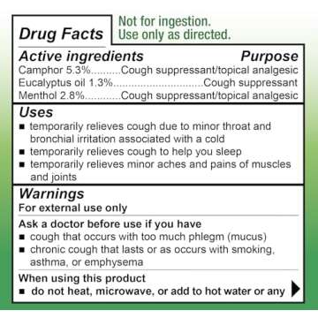 Mentholatum Nighttime Vaporizing Rub, Lavender Scent, Maximum Strength Cough Suppressant, Topical Chest Rub & Analgesic Ointment, Soothing Vapors Relieve Aches & Pains Due to Cold & Cough, 1.76 oz