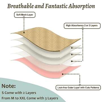 Grecle Washable Female Dog Diapers - Premium Reusable Diapers for Doggie in Heat - Highly Absorbent Dog Diapers Female for Pet Incontinence with Adjustable Snaps (Morandi, XXL)