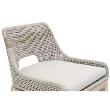 Home Square 3 Piece Patio Counter Stool Set in Taupe and White