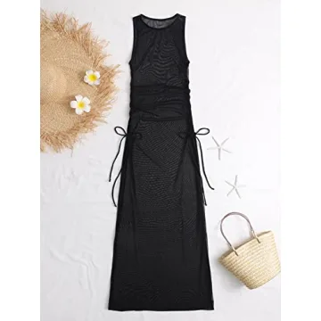 Stylish Verdusa Women's Mesh Cover Up Dress for Beach