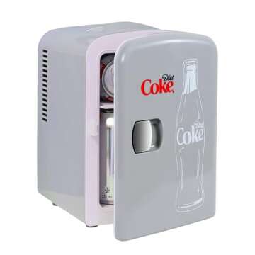 Diet Coke Mini Fridge - Ideal Portable Beverage Cooler