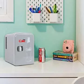 Diet Coke Mini Fridge - Portable Cooler for Drinks