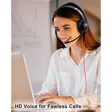 EAGLEND USB Headset with Noise Cancelling Mic