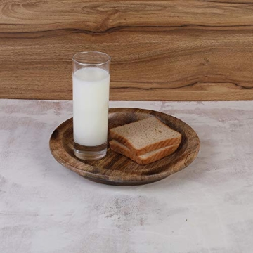 Handmade Mango Wood Salad Plate for Elegant Serving