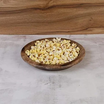 Handmade Mango Wood Salad Plate for Elegant Serving