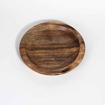 Handmade Mango Wood Salad Plate for Elegant Serving