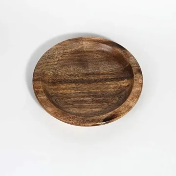 Handmade Mango Wood Salad Plate for Elegant Serving