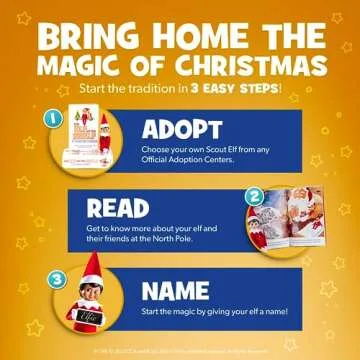 The Elf on the Shelf: A Christmas Tradition - Boy Scout Elf with Brown Eyes - Includes Artfully Illustrated Storybook, Keepsake Box and Official Adoption Certificate