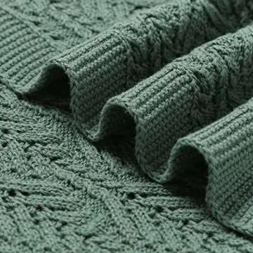 Opewod Baby Blanket 100% Cotton Knit for Newborns