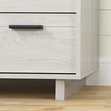 Modern Winter Oak 2-Drawer Nightstand by South Shore