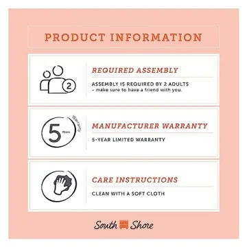 Modern Winter Oak 2-Drawer Nightstand by South Shore