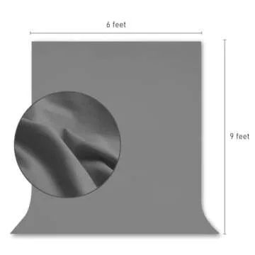 Julius Studio 6x9 Gray Photo Backdrop - Quality & Value