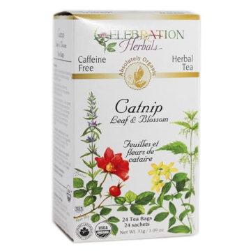 Celebration Herbals Organic Catnip Leaf Tea Bags 24 Count