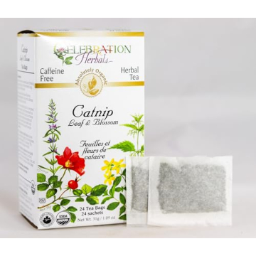 Celebration Herbals Organic Catnip Leaf Tea Bags 24 Count