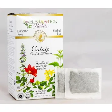 Celebration Herbals Organic Catnip Leaf Tea Bags 24 Count