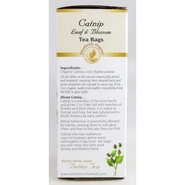 Celebration Herbals Organic Catnip Leaf Tea Bags 24 Count
