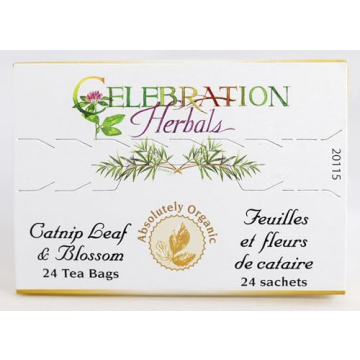 Celebration Herbals Organic Catnip Leaf Tea Bags 24 Count