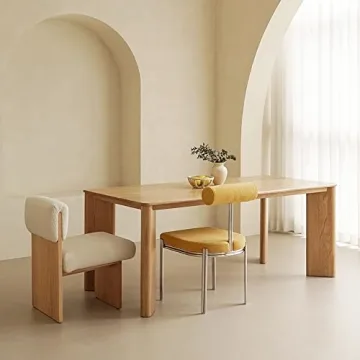 SUSUO Rectangle Dining Table - Mid-Century Modern Design