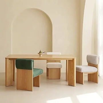 SUSUO Rectangle Dining Table - Mid-Century Modern Design