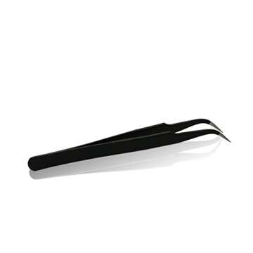 Tweezers Straight and Curved for Precision Pick up and Placement - Eyelash Extensions, Health and Beauty, Cosmetics