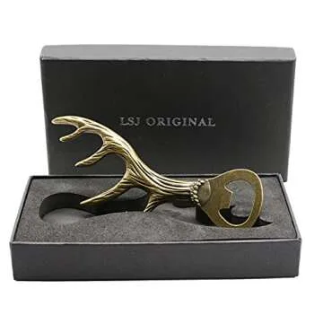 LSJ Deer Antler Bottle Opener - Unique Gifting Solution