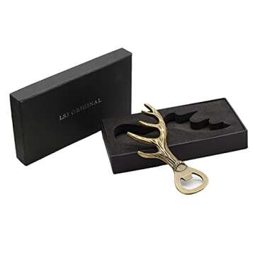 LSJ Deer Antler Bottle Opener - Unique Gifting Solution