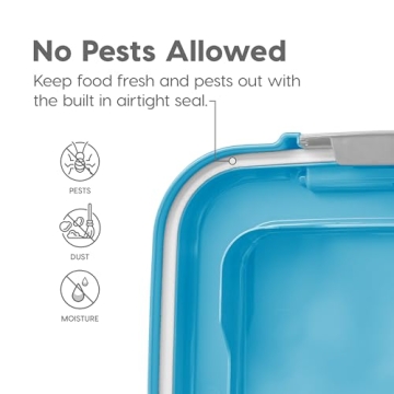 IRIS USA Airtight Dog Food Storage Combo with Wheels