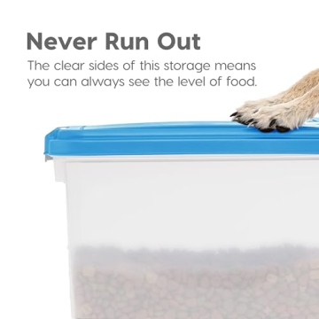 IRIS USA Airtight Dog Food Storage Combo with Wheels