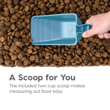 IRIS USA Airtight Dog Food Storage Combo with Wheels