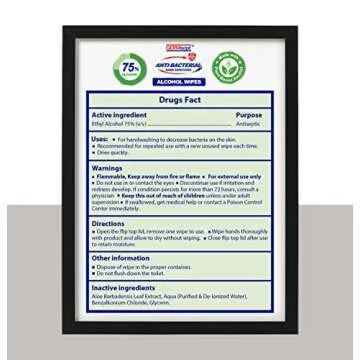 Germisept 75% Alcohol Advanced Hand Sanitizing Wipes 3 Packs of 50 Count/Pack = 150 Wipes