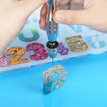 LEOBRO Hand Drill with 10 Drill Bits for Crafting