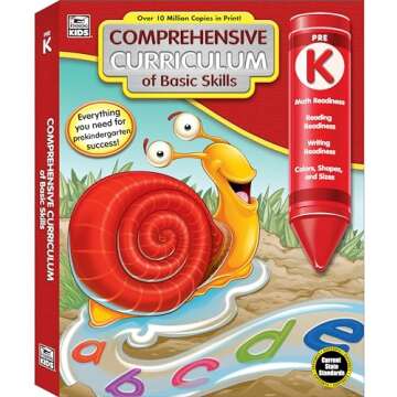 Carson Dellosa Comprehensive Curriculum of Basic Skills Preschool Workbook, Toddler Activity Book Wi...